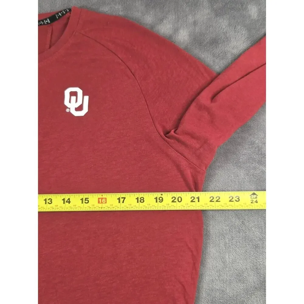 Air Jordan Oklahoma Sooners Shirt Mens Sz L Long Sleeve Performance NCAA OU C36